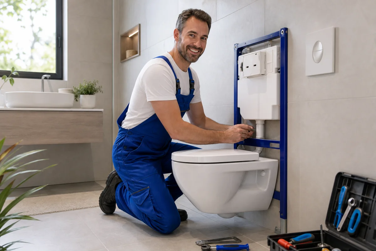 installateur wc suspendu
