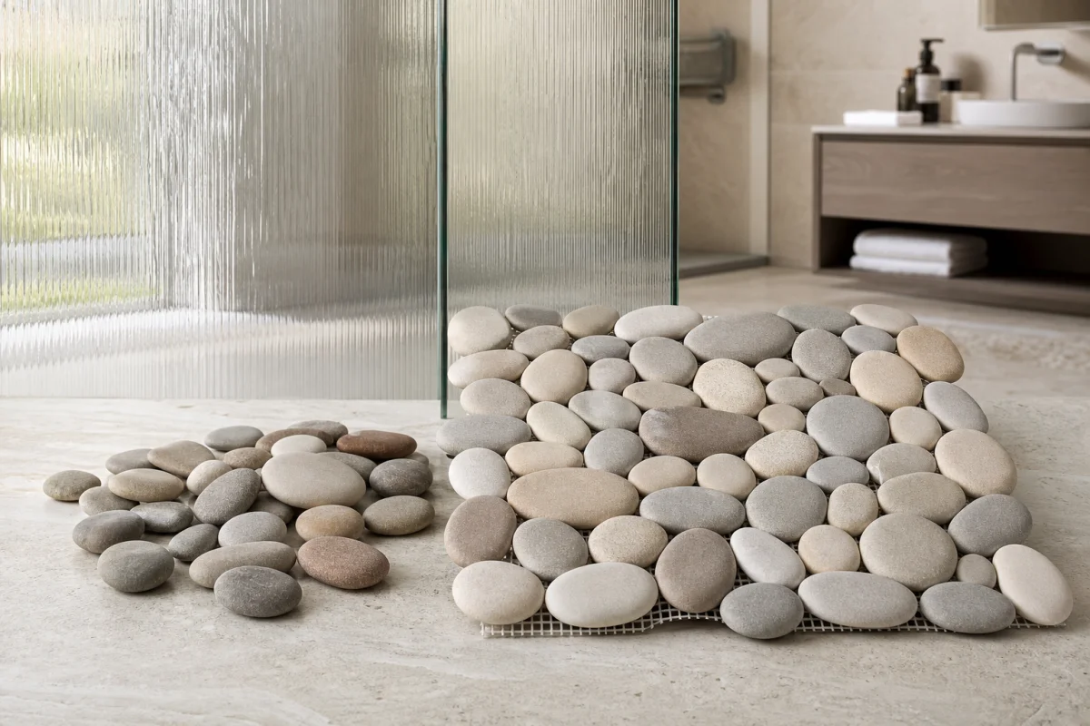 galet pour douche italienne