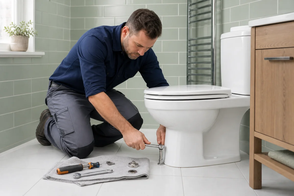 démontage wc
