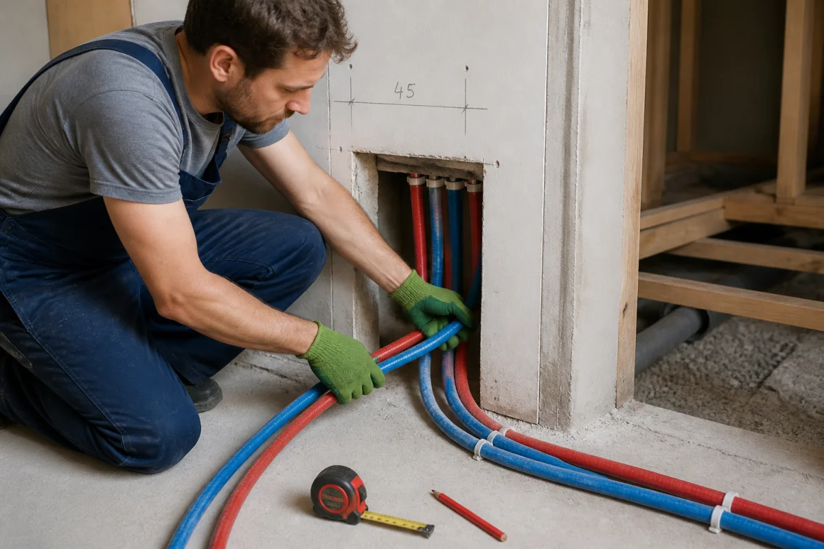 plan installation plomberie per