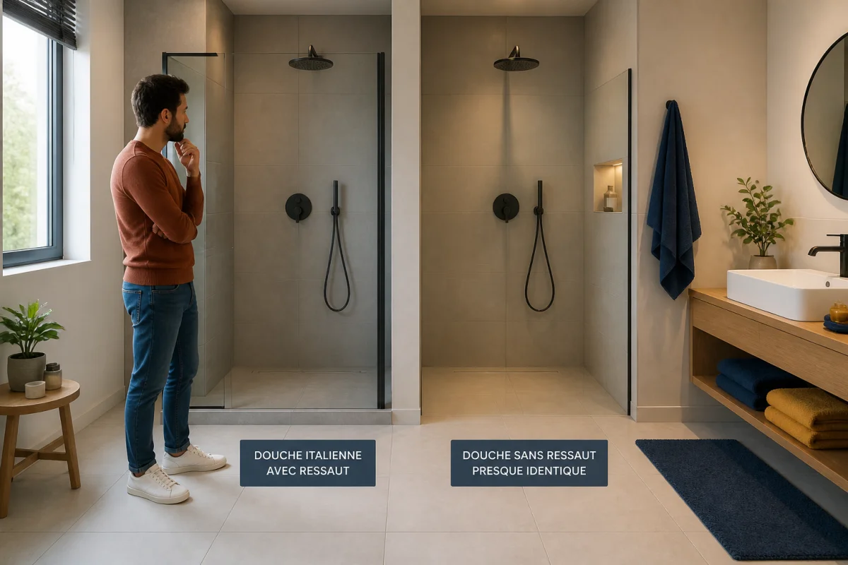 réglementation douche italienne